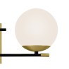 Wandlampe Schwarz-Gold mit 2 weißen Kugeln Nostalgia Maytoni Sx Verkauf