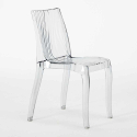 Weiß Rund Tisch und 2 Stühle Farbiges Transparent Grand Soleil Dune Silver