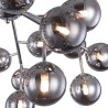 Deckenleuchte Metall chrom Rauchglas-Kugeln Dallas Maytoni Sales