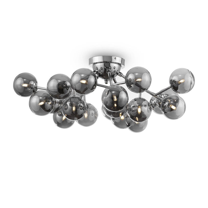 Deckenleuchte Metall chrom Rauchglas-Kugeln Dallas Maytoni Aktion Deckenleuchte Metall chrom Rauchglas-Kugeln Dallas Maytoni Aktion