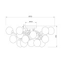 Deckenleuchte Metall chrom Rauchglas-Kugeln Dallas Maytoni Katalog