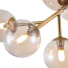 Deckenleuchte aus goldfarbenem Metall mit Glaskugeln Dallas Maytoni Sales