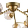 Deckenleuchte aus goldfarbenem Metall mit Glaskugeln Dallas Maytoni Angebot