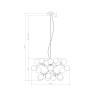 Moderne Hängeleuchte Design, Kugeln aus verchromtem Glas, Dallas Maytoni Katalog