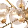 Goldene Pendelleuchte mit bernsteinfarbenen Glas Kugeln Dallas Maytoni Rabatte