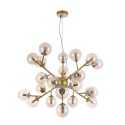 Goldene Pendelleuchte mit bernsteinfarbenen Glas Kugeln Dallas Maytoni Angebot