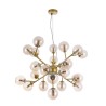 Goldene Pendelleuchte mit bernsteinfarbenen Glas Kugeln Dallas Maytoni Angebot