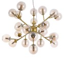 Goldene Pendelleuchte mit bernsteinfarbenen Glas Kugeln Dallas Maytoni Sales