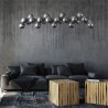 Hängeleuchte Chrom Kugeln Wohnzimmer Tisch Dallas Maytoni Lagerbestand