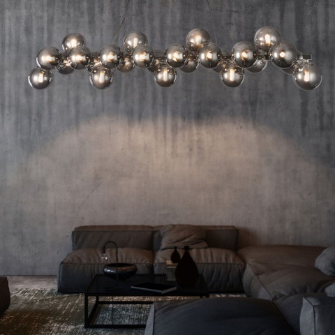 Hängeleuchte Chrom Kugeln Wohnzimmer Tisch Dallas Maytoni Aktion