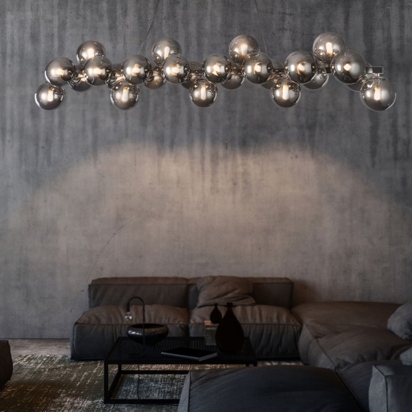 Hängeleuchte Chrom Kugeln Wohnzimmer Tisch Dallas Maytoni Aktion