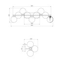 Wandleuchte Design Chrom mit Glaskugeln Dallas Maytoni Verkauf