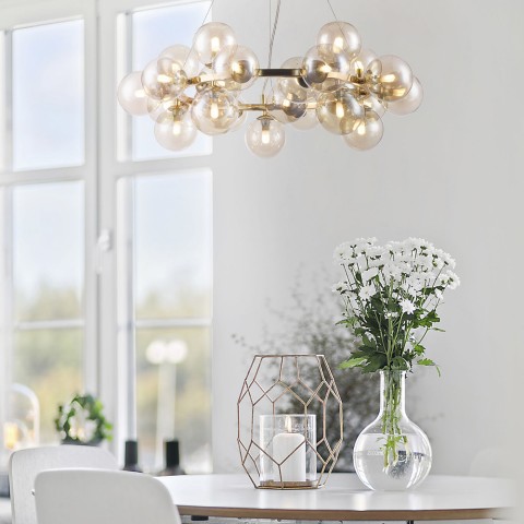 Moderner Hängelampe mit 25 goldenen Kugeln Dallas Maytoni Aktion