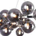 Moderner Kronleuchter mit 25 Kugeln, Chrom, Hängelampe, Stil Dallas, Maytoni Sales