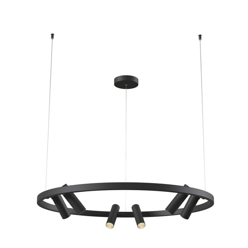 Schwarze LED-Hängeleuchte mit verstellbaren Strahlern Satellite Maytoni Aktion Schwarze LED-Hängeleuchte mit verstellbaren Strahlern Satellite Maytoni Aktion