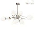 Moderne Hängeleuchte 12 Kugeln mattiertes Glas Design Erich Maytoni Aktion