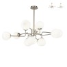 Moderne Hängeleuchte 12 Kugeln mattiertes Glas Design Erich Maytoni Aktion