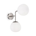 Wandlampe Flur Salon 2 Kugeln Weiß Erich Maytoni Sales