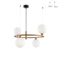 Deckenleuchte Ring Maytoni mit 4 Kugeln, modernes Design Aktion