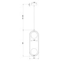 Moderne Design-Deckenpendelleuchte Kugeln Ring Maytoni Kosten