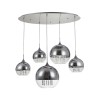 Moderner Design-Kronleuchter mit schwebenden Kugeln, verchromtes Glas, Fermi Maytoni Verkauf