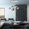 Moderner Design-Kronleuchter mit schwebenden Kugeln, verchromtes Glas, Fermi Maytoni Aktion