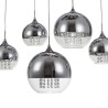 Moderner Design-Kronleuchter mit schwebenden Kugeln, verchromtes Glas, Fermi Maytoni Angebot