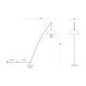 Moderne schwarze Bogen-Stehlampe für Wohnzimmer Campanula Maytoni Angebot