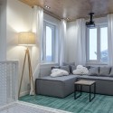 Stehleuchte Dreibein Holz im nordischen skandinavischen Stil Calvin Maytoni Aktion