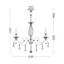 Kronleuchter Deckenlampe weiß klassisch Kristalle Grace Maytoni Angebot