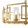 Bowi Maytoni moderner goldfarbener 6-flammiger Pendelleuchter für das Wohnzimmer Sales