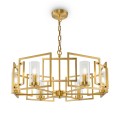 Moderner Goldener Deckenleuchter mit 6 Lampen für Wohnzimmer Bowi Maytoni Aktion