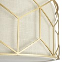 Moderne Deckenleuchte Gold Stoffschirm Messina Maytoni Sales