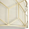 Moderne Deckenleuchte Gold Stoffschirm Messina Maytoni Sales