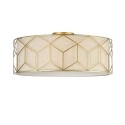 Moderne Deckenleuchte Gold Stoffschirm Messina Maytoni Aktion