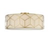 Moderne Deckenleuchte Gold Stoffschirm Messina Maytoni Aktion