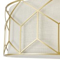 Deckenleuchte rundes Design goldener Stoffschirm Messina Maytoni Rabatte