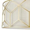 Runde Deckenleuchte Design Gold Stoffschirm Messina Maytoni Rabatte