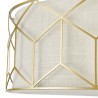 Runde Deckenleuchte Design Gold Stoffschirm Messina Maytoni Rabatte
