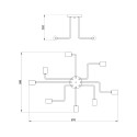 Minimalistische Deckenleuchte im industriellen Design Gilbert Maytoni Katalog