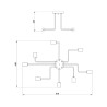 Minimalistische Deckenleuchte im industriellen Design Gilbert Maytoni Katalog