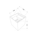 LED-Wandleuchte für den Garten, würfelförmig, verstellbar, Außenbereich, Fulton Maytoni 