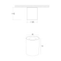 Weißer Deckenstrahler Spotlampe für Küche und Wohnzimmer Slim Maytoni Angebot