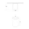Weißer Deckenstrahler Spotlampe für Küche und Wohnzimmer Slim Maytoni Angebot