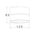 Moderne runde Deckenleuchte schwarz LED-Licht dimmbar Onda Maytoni Rabatte