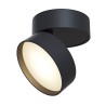 Moderne runde Deckenleuchte schwarz LED-Licht dimmbar Onda Maytoni Verkauf