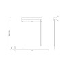 Moderner LED-Hängeleuchter 91cm verstellbar Step Maytoni Kosten