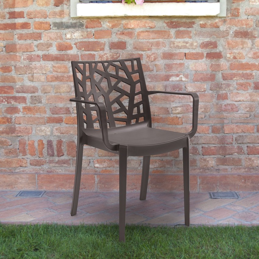  Gartenstuhl bar mit Armlehnen modern Matrix Armchair BICA 