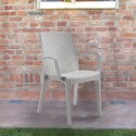 Stapelbarer Rattanstuhl mit Armlehnen Gartenbar Outdoor Indiana BICA Preis