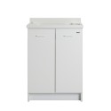Waschschrank mit 2 Türen, Waschbecken und Waschbrett 60x50cm Edilla Montegrappa Sales